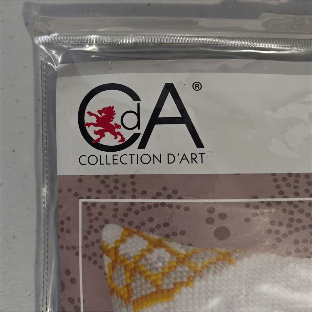 Collection D'Art Cross Stitch Kit Pillow 5267 Easter Feast Floral Tapestry New